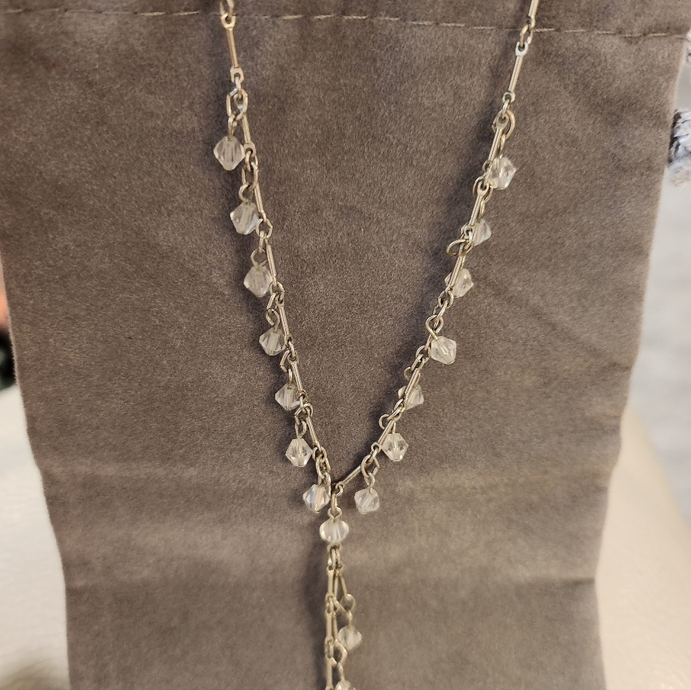 Austrian Crystal Lariat Necklace